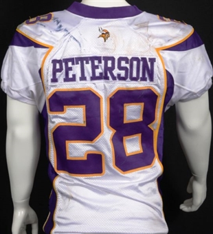 Adrian Peterson Minnesota Vikings Game Worn Jersey 10/16/11